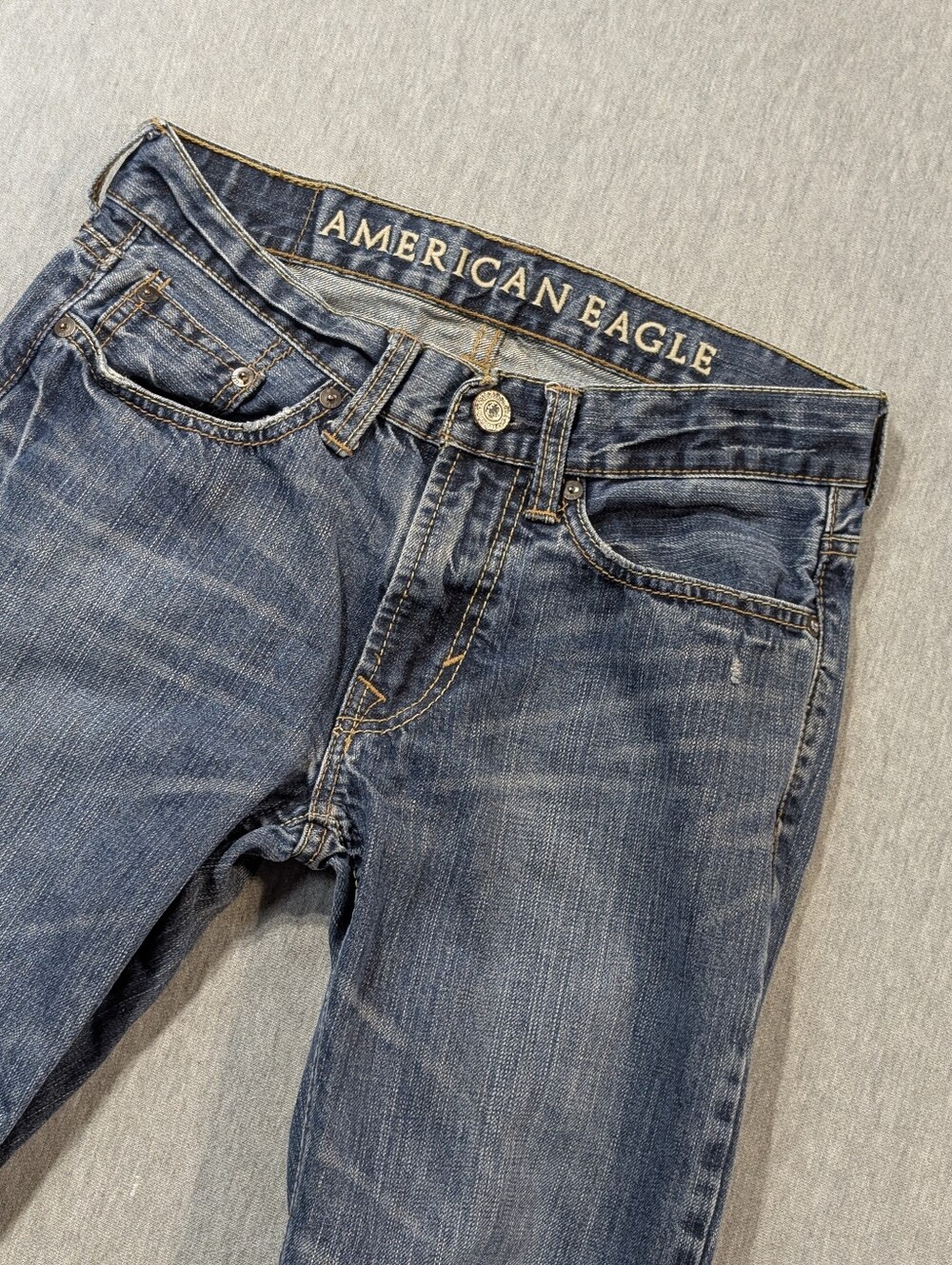 American Eagle Low Rise Boot Jeans Men's 26 X 28 Blue